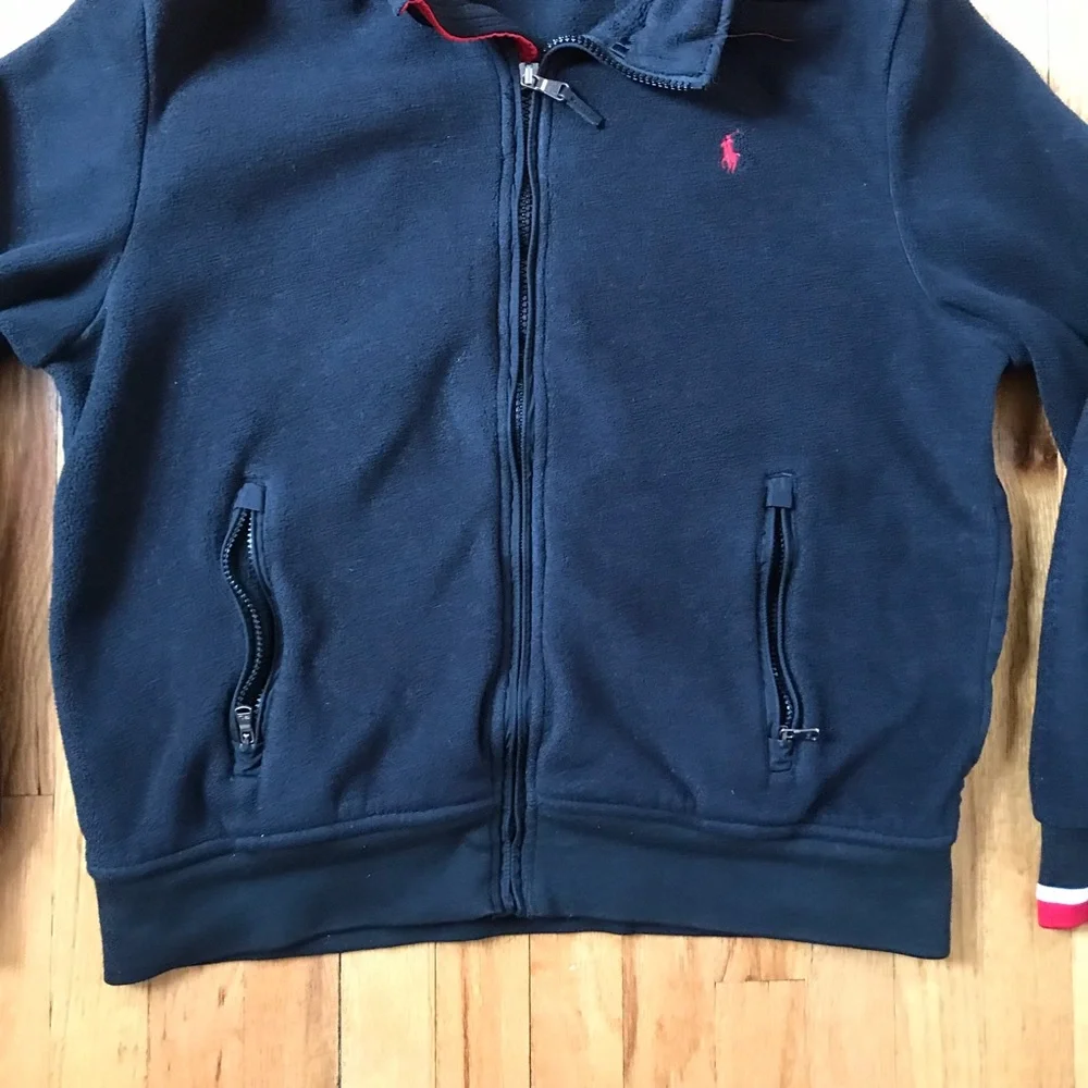 Polo by Ralph Lauren Black Fleece Full Zip Jacket XXL